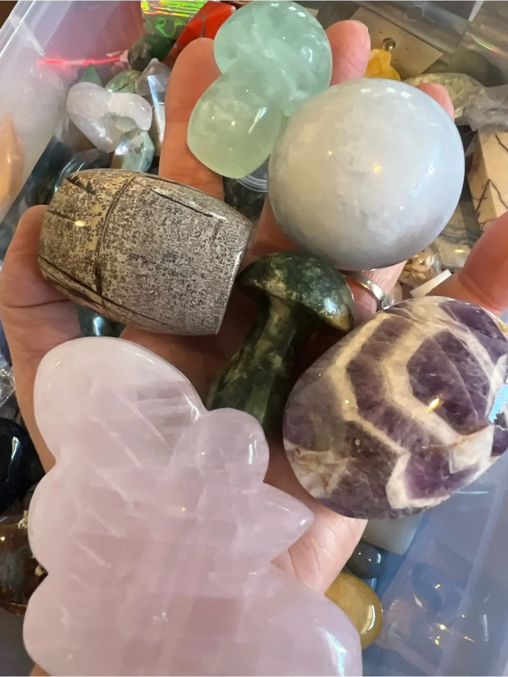 Huge Mystery Crystal Gemstone At Least 1Lb Scoop (usually it’s over)NWOT